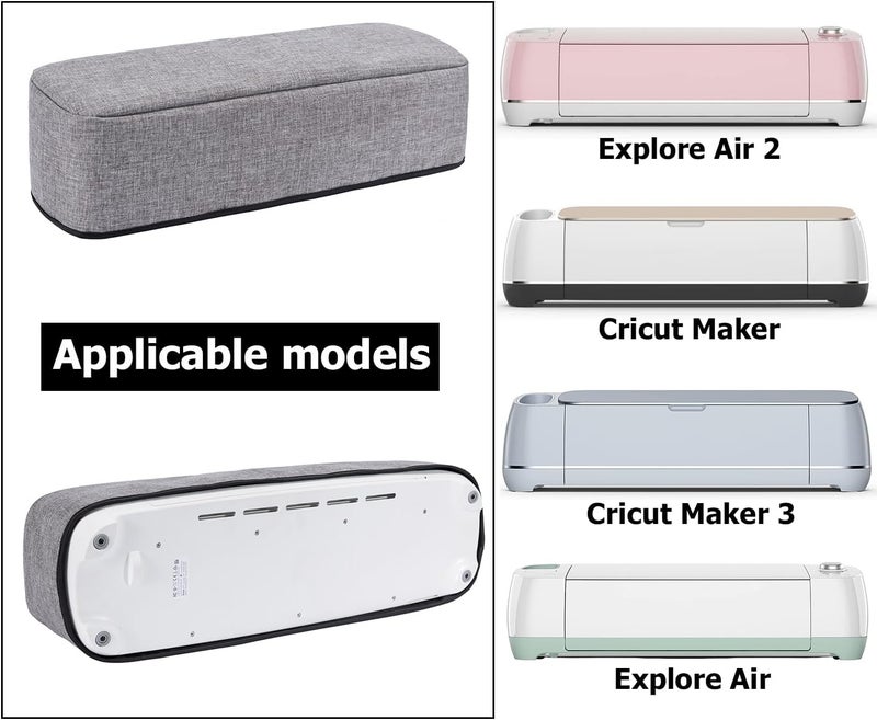 TRO&HOM Dust Cover Compatible with Cricut Maker 4, Explore 4,Cricut Maker 3,Cricut Maker, Explore 3, Explore Air 2, Machine Cover with Pockets for Cricut Accessories Suppliers Tools - Image 3
